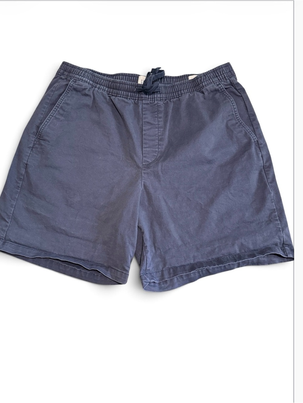 GAP Men’s 7” Easy Shorts blue Elastic Drawstring Casual Cotton Shorts Size Large